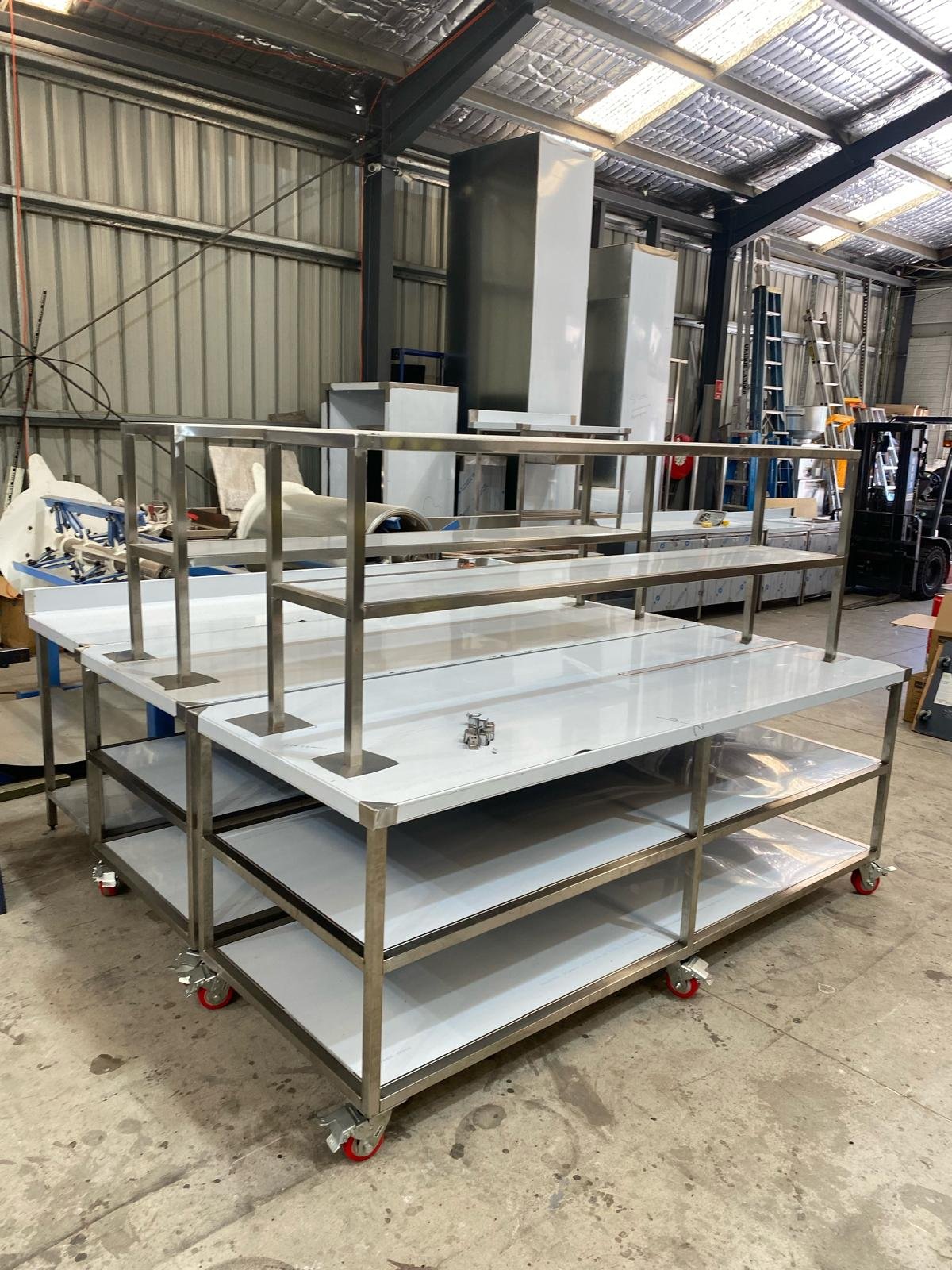 Custom Stainless Steel Benches